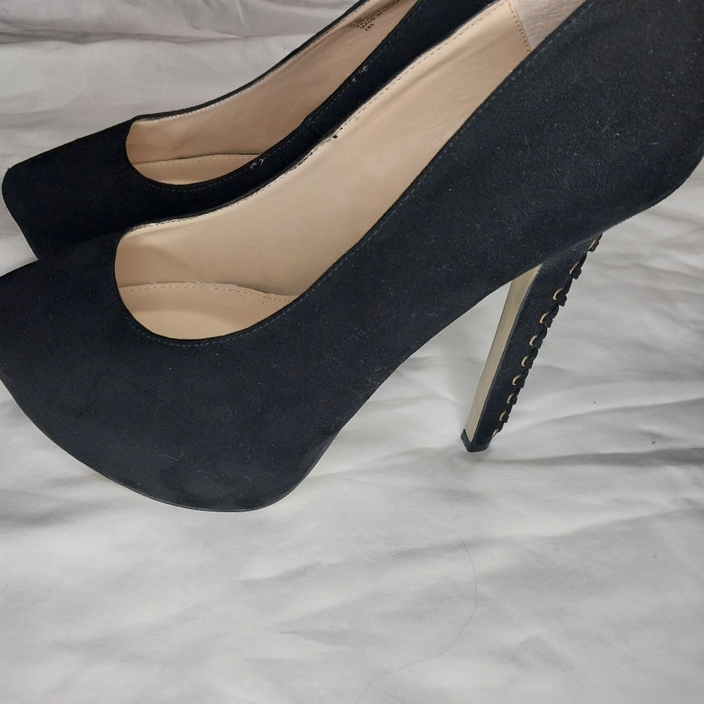 ShoeMint Lydia Black Women's Pumps Size 10.5 - Picture 5 of 12